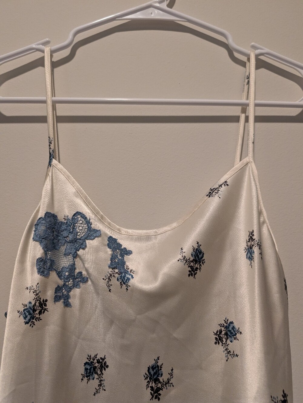 Victoria's Secret Y2K Lace Trim Embroidered Euro Summer Boho Floral Slip Dress - Picture 5 of 9
